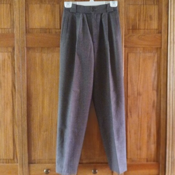 GIOGIO SANT ANGELO brown/black mini plaid pants sz 4 woman's - Picture 1 of 2